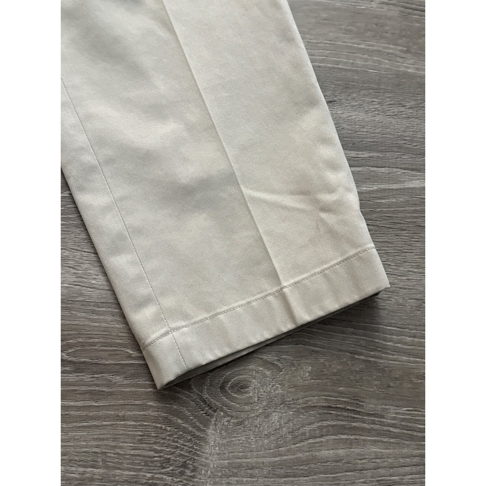 Brooks‎ Brothers Pants Mens 35x29 Beige Chino Trouser Pleated Business Hopsack - Picture 3 of 7
